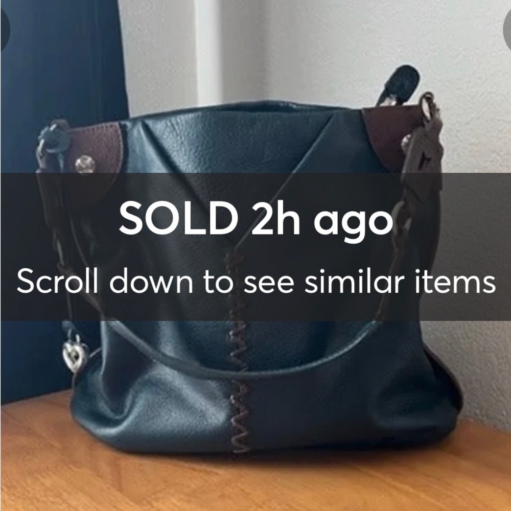 Brighton Handbag – Teal/Brown